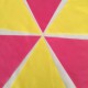 10m Hot Pink and Yellow Fabric Bunting
